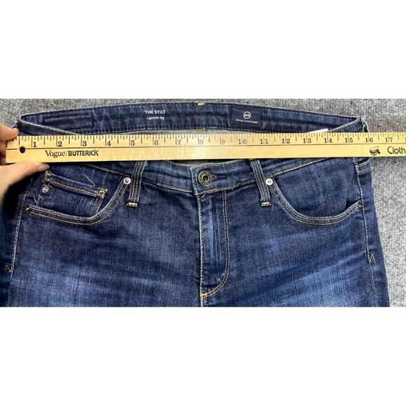 AG Adriano Goldschmied Jeans Women's 30R Blue  The Stilt Cigarette Leg Denim - Picture 8 of 12